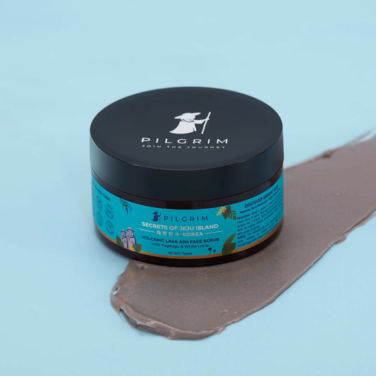 Buy Pilgrim Face Scrub with Yugdugu & White Lotus, For Glowing Skin & Blackhead Removal, Dry, Oily Combination Skin from DrMediCart, Ship from India to USA