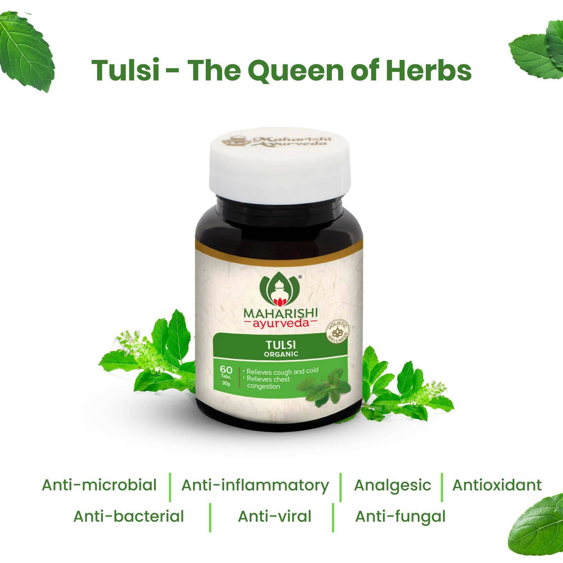 maharishi ayurveda organic tulsi tablets