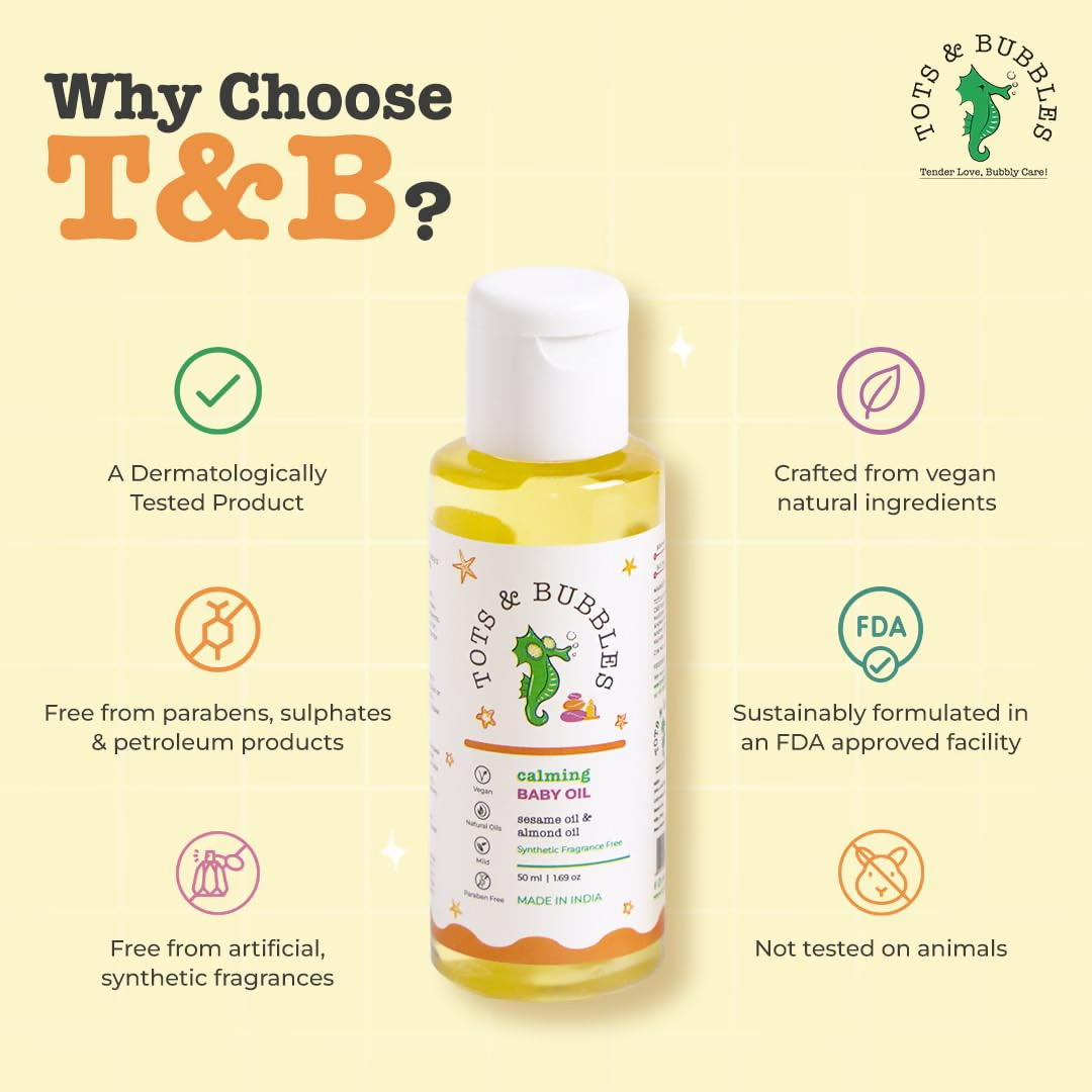 Tots & Bubbles Calming Baby Massage Oil