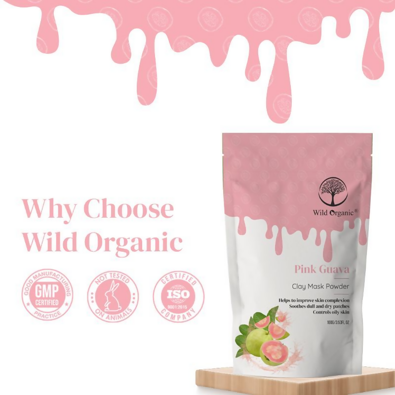 Wild Organic Pink Guvava Clay Mask Powder