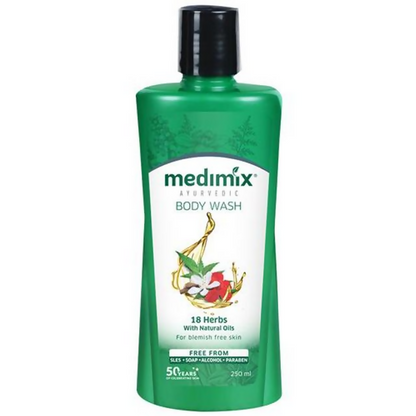 Buy Medimix Ayurvedic 18 Herbs Body Wash With Natural Oils from DrMediCart, Ship from India to USA