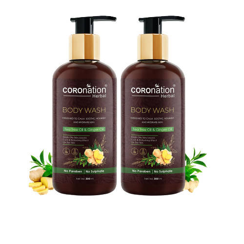 Coronation Herbal Tea Tree Oil & Ginger Oil Body Wash
