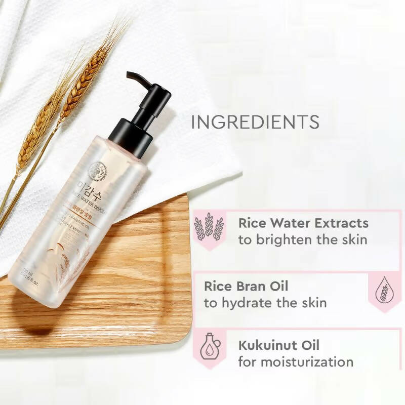 The Face Shop Rice Water Bright Light Cleansing Oil - Korean Skincare
