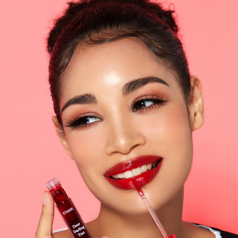 Etude House Dear Darling Water Gel Lip And Cheek Tint Lipstick - Real Red