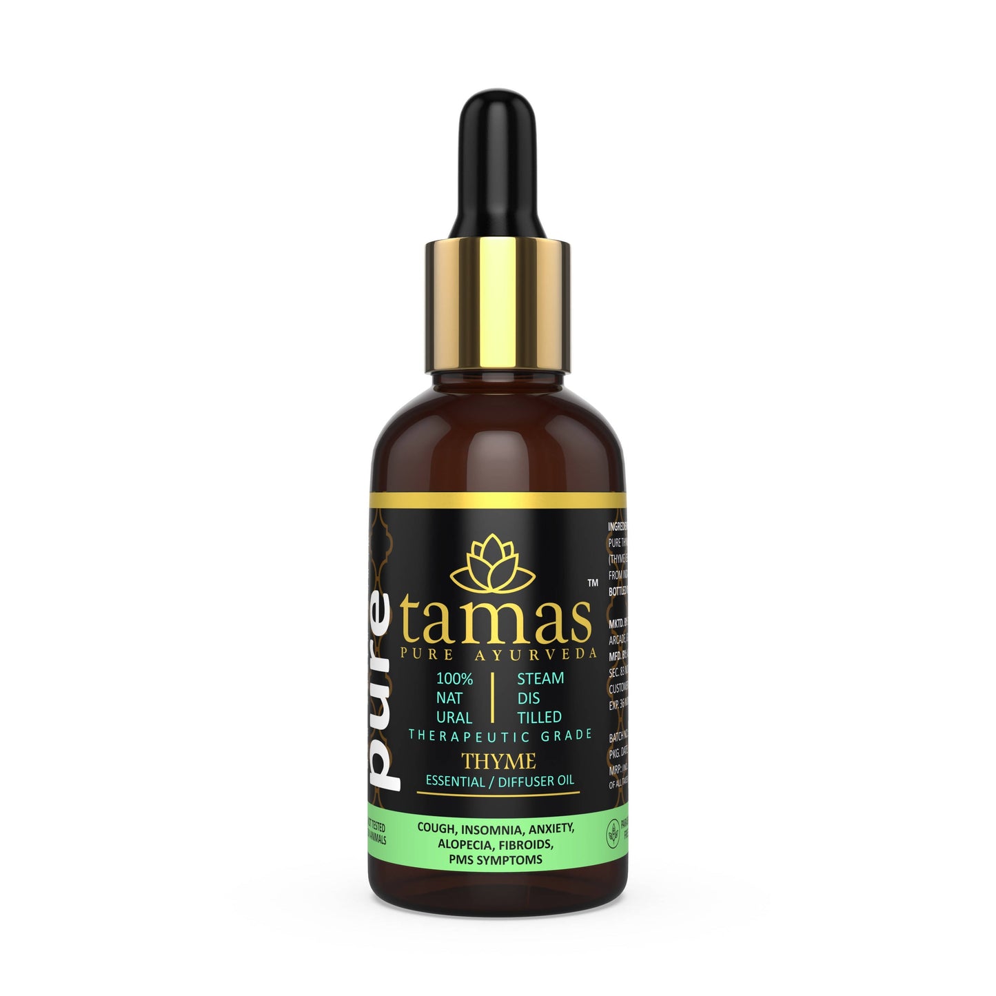Buy Tamas Pure Ayurveda 100% Natural Thyme Essential Oil from DrMediCart, Ship from India to USA