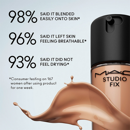 M.A.C Studio Fix Fluid SPF 15 Mini Soft Matte Foundation With Hyaluronic Acid - NC45