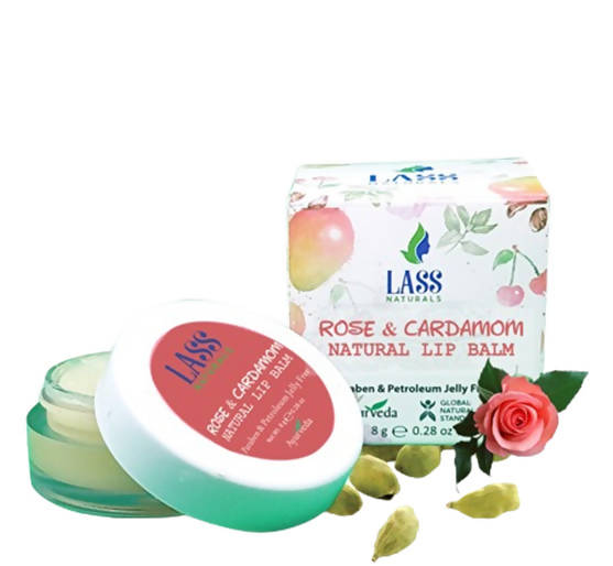 Lass Naturals Rose & Cardamom Lip Balm