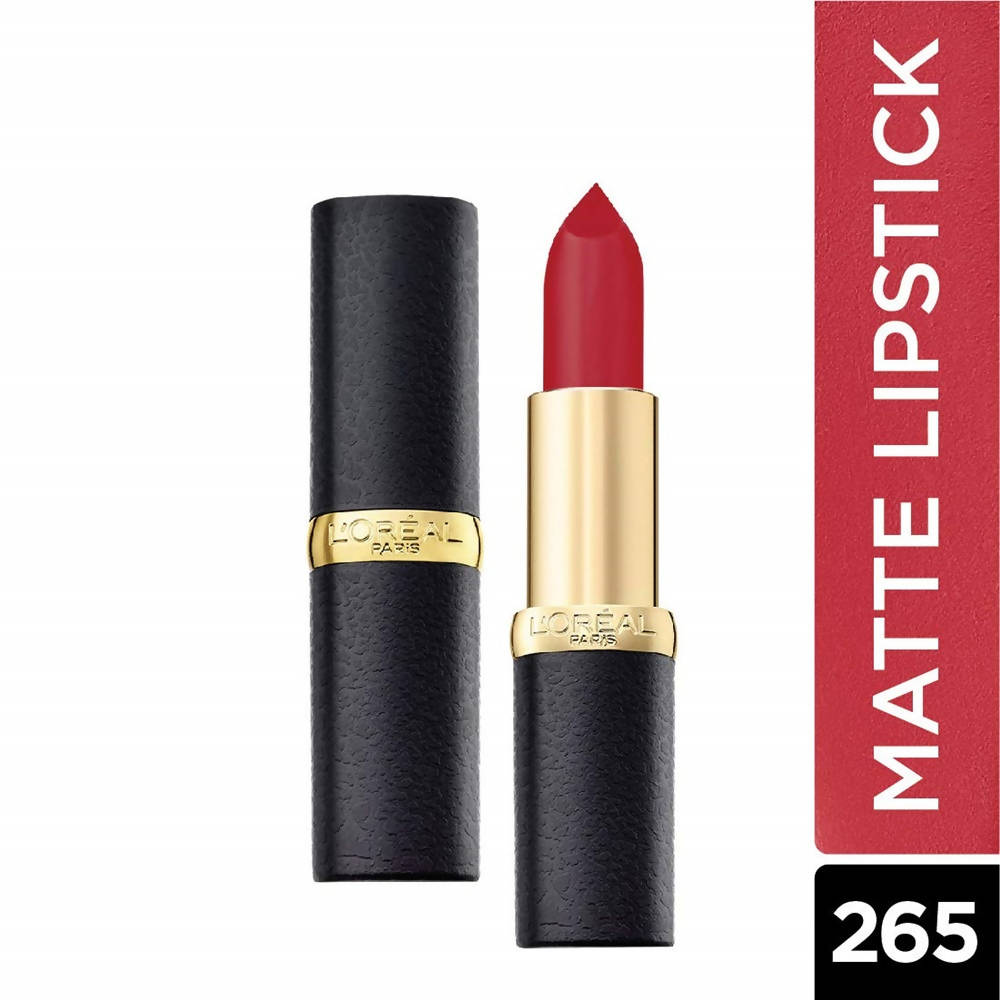 L'Oreal Paris Color Riche Moist Matte Lipstick - 265 Pure Scarleto - DrMediCart