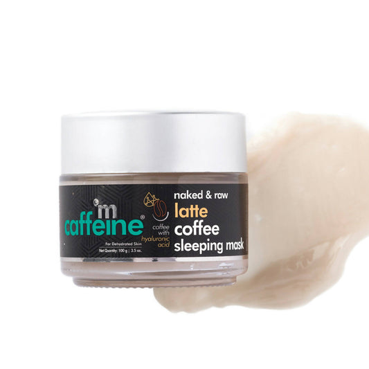Buy mCaffeine Naked & Raw Latte Coffee Sleeping Mask With Hydraulic Acid from DrMediCart, Ship from India to USA