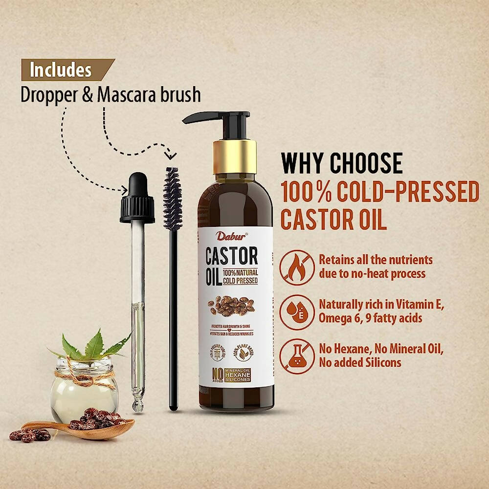 Dabur Castor Oil Genuine Natural Cold Pressed