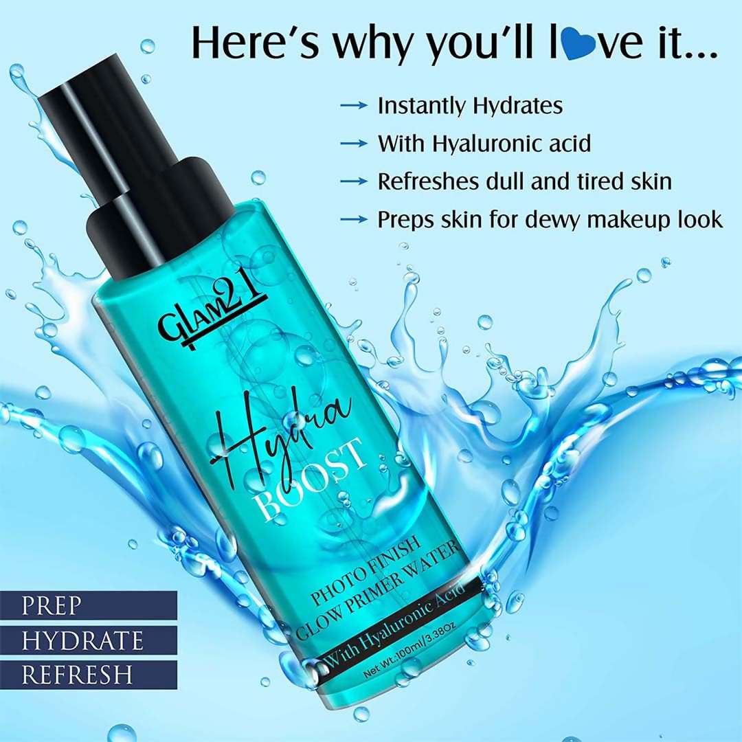 Glam21 Hydra Boost Photo Finish Glow Primer Water Oil Control