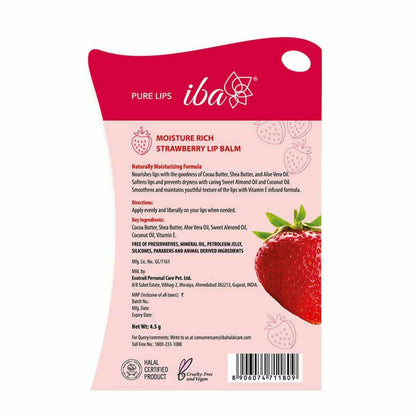 Iba Moisture Rich Lip Balm - Strawberry