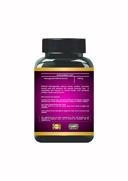 Cordy Herb KSM 66 Ashwagandha Veg Capsules