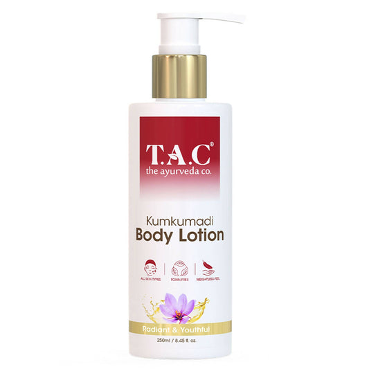 TAC - The Ayurveda Co. Kumkumadi Body Lotion for Dry Skin, Deep Nourishment & Moisturization - DrMediCart