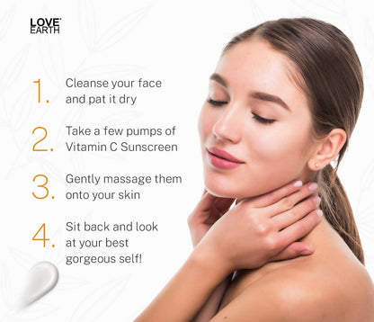 Love Earth Vitamin C éˆ¥?Sunscreen Spf 50 éˆ¥?Matte Finish