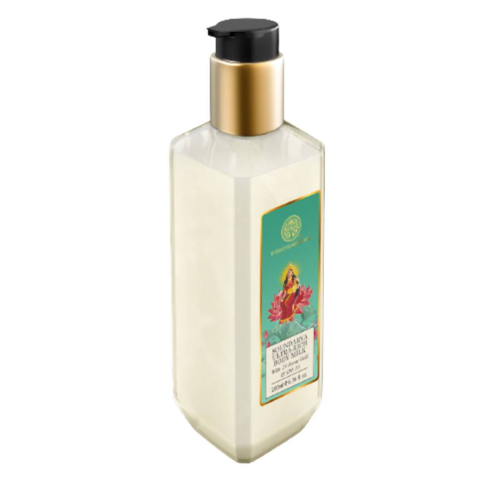Forest Essentials Ultra Rich Body Milk Soundarya With 24K Gold & SPF25 - DrMediCart
