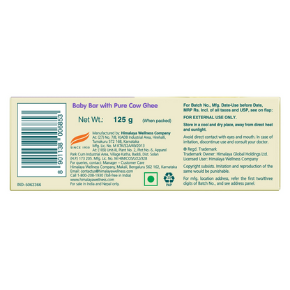 Himalaya Herbals Baby Bar with Pure Cow Ghee