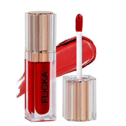 FLiCKA R U Ready Matte Finish liquid Lipstick Shade 01 Red Hot