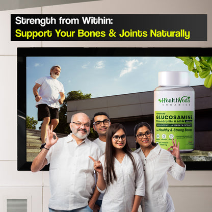 Health Veda Organics Plant Based Glucosamine Chondroitin & MSM Tablets