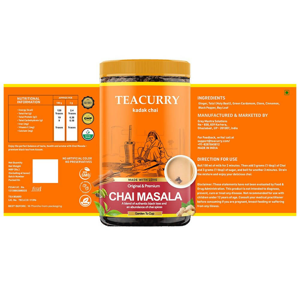 Teacurry Chai Masala Powder - Drmedicart