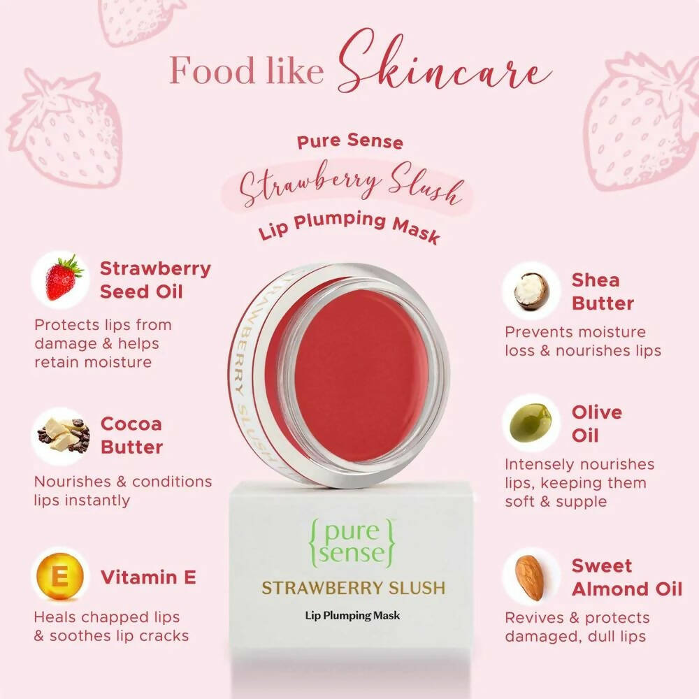 PureSense Strawberry Slush Lip Plumping Mask