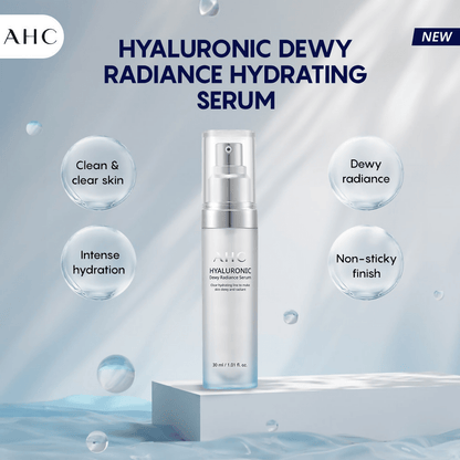 AHC Hyaluronic Dewy Moisturising Radiance Face Serum - Korean skincare