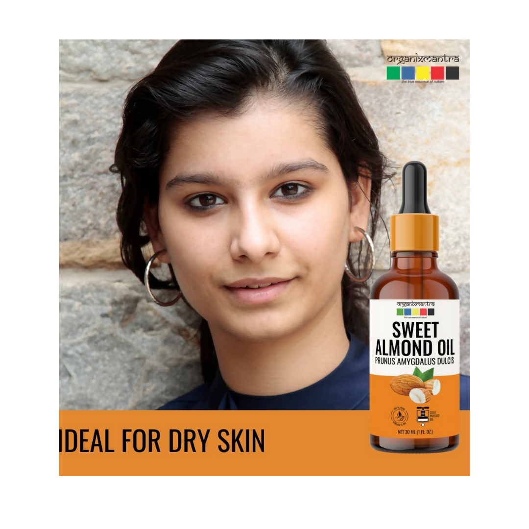 Organix Mantra Sweet Almond Body Oil for Hair & Face Nourishment