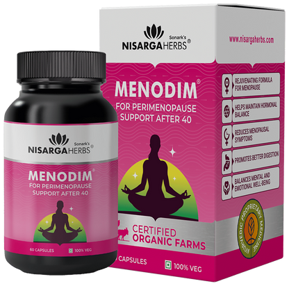 Nisarga Herbs Menodim Veggie Capsules
