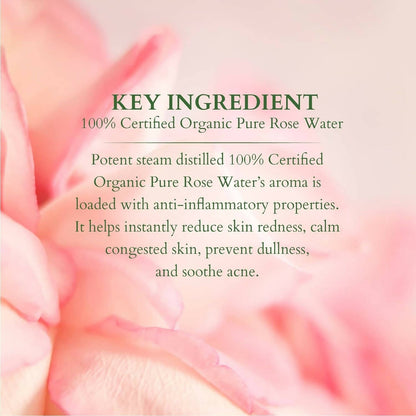 Lotus Organics+ 100% Pure Rose Floral Water