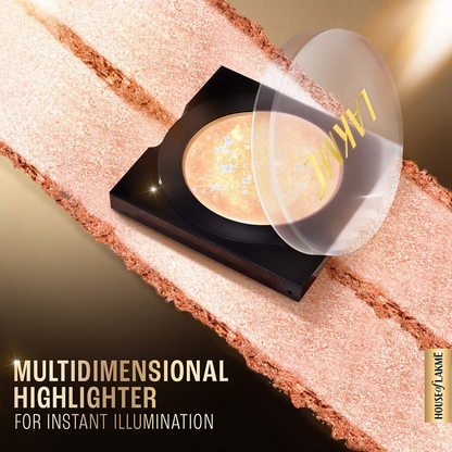 Lakme Glitterati Marble Highlighter - Shimmer Rose