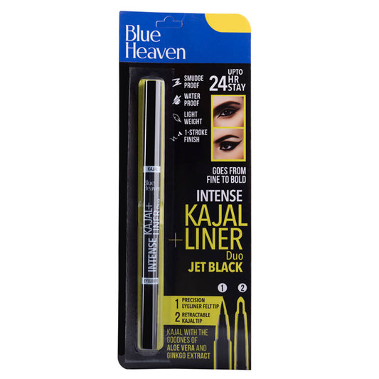 Buy Blue Heaven Intense Kajal + Liner Duo Jet Black from DrMediCart, Ship from India to USA