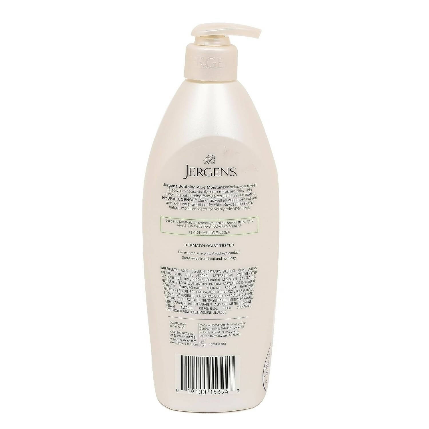 Jergens Soothing Aloe Refreshing Moisturizer