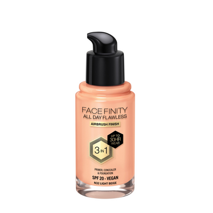Max Factor Face Finity All Day Flawless 3 In 1 Foundation - Light Beige