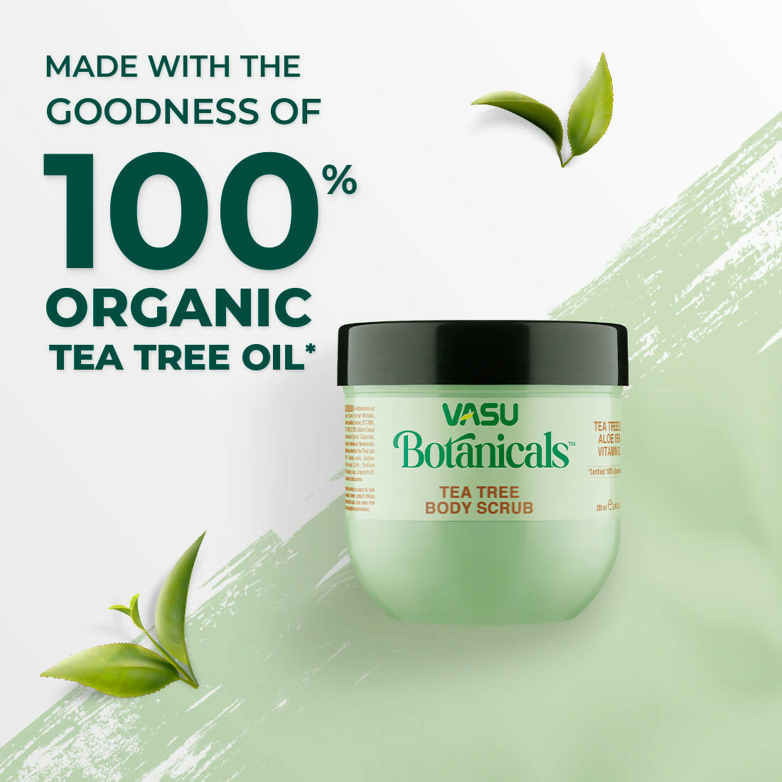 Vasu Healthcare Botanicals Tea Tree Body Scrub - Drmedicart