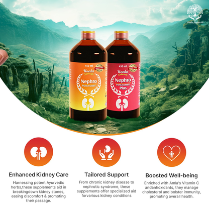 Uveda Naturals Nephro Panchamrit and Nephro Panchamrit Plus Sugar Free Combination
