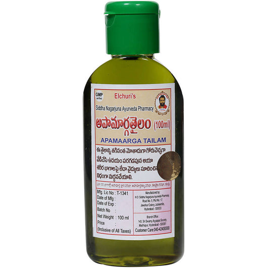 Buy Siddha Nagarjuna Ayurveda Apamarga Tailam from DrMediCart, Ship from India to USA