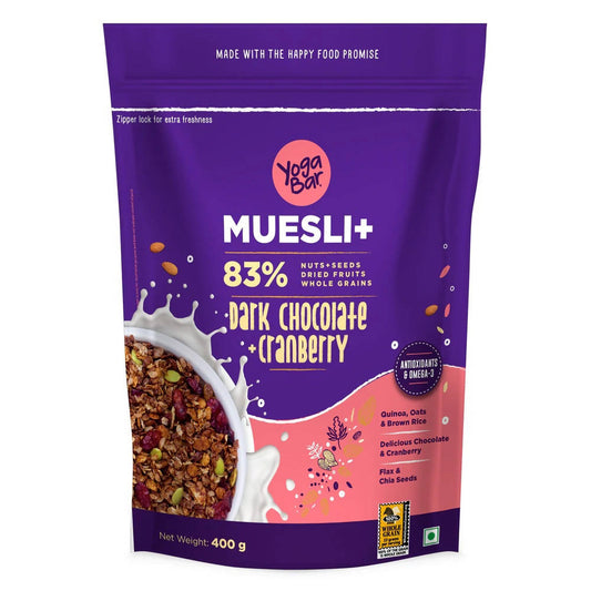 Buy Yoga Bar Dark Chocolate + Cranberries Muesli from DrMediCart, Ship from India to USA