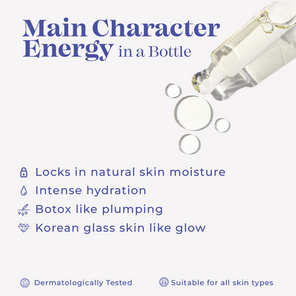 Blue Heaven Vegan Mucin Face Serum Infused with 3% Plant Based Mucin