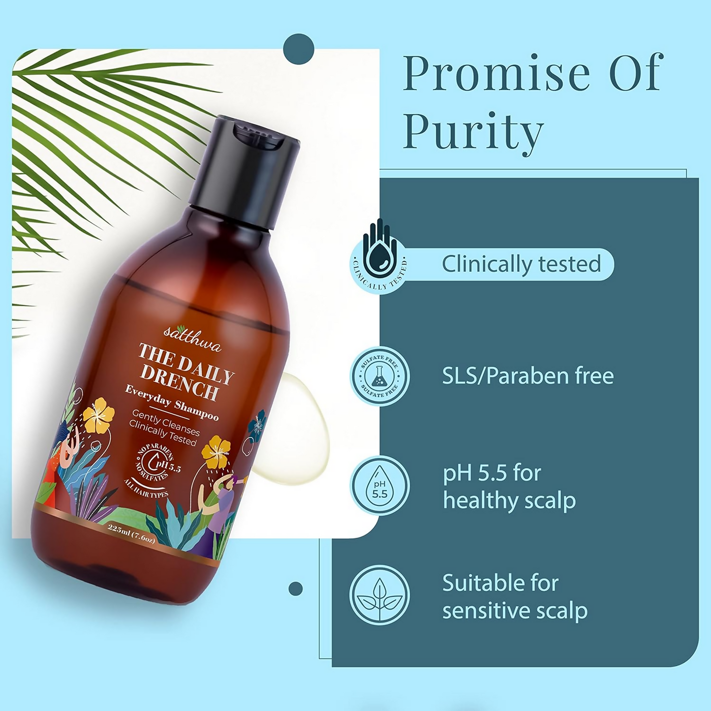 Satthwa The Daily Drench Everyday Mild Shampoo