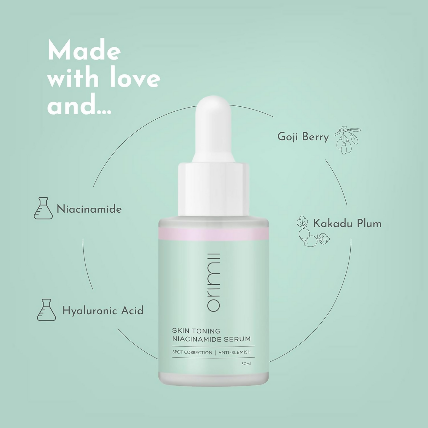 Orimii Skin Toning Niacinamide Face Serum