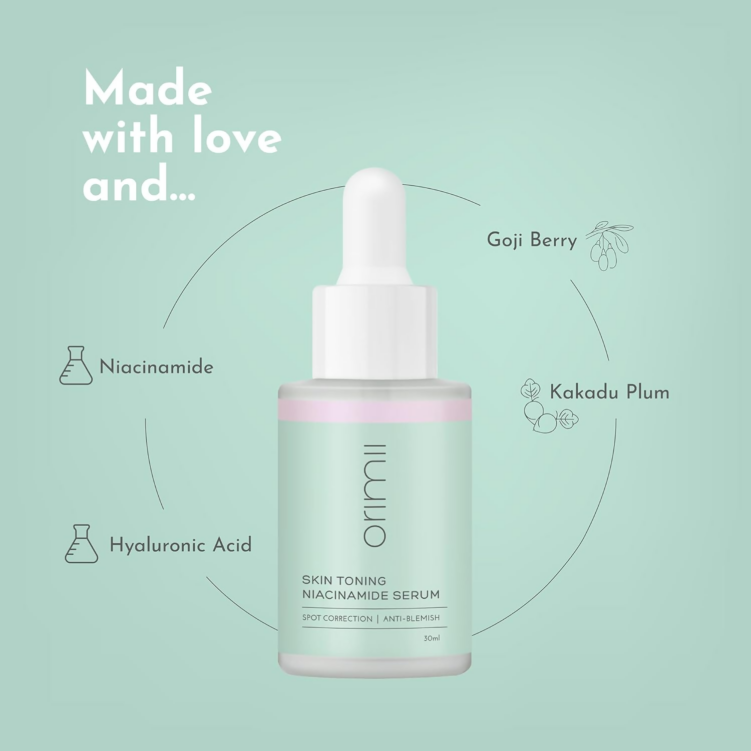 Orimii Skin Toning Niacinamide Face Serum