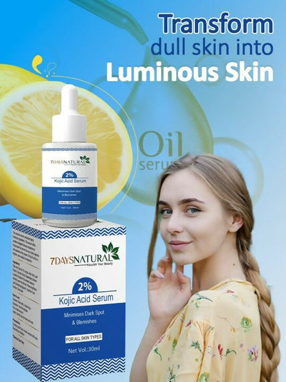 7 Days 2% Kojic Acid Face Serum with Niacinamide for Dark Spots Pigmentation