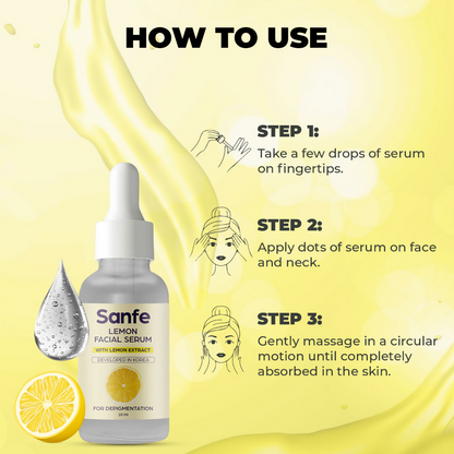 Sanfe Instant Depigmentation Lemon Facial Serum