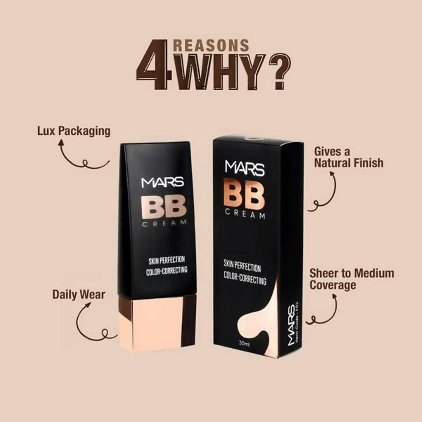 MARS Cosmetics BB Cream Lightweight Foundation - Rich