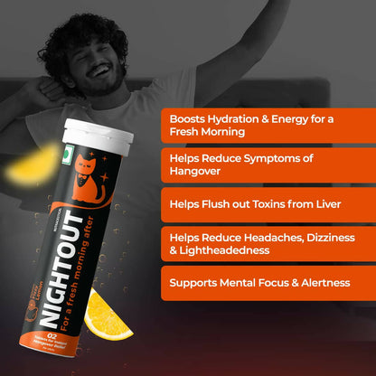 Fast&Up Nightout Hangover Relief For A Fresh Morning After - Fizzy Lemon Flavor