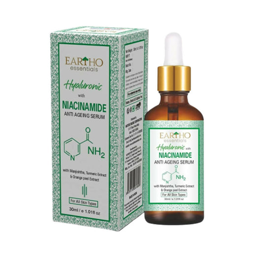 Buy Eartho Essentials Hyaluronic with Niacinamide Anti Ageing Serum from DrMediCart, Ship from India to USA