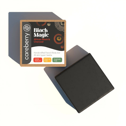 Buy Careberry Black Magic African Black & Charcoal HandCrafted Bar from DrMediCart, Ship from India to USA