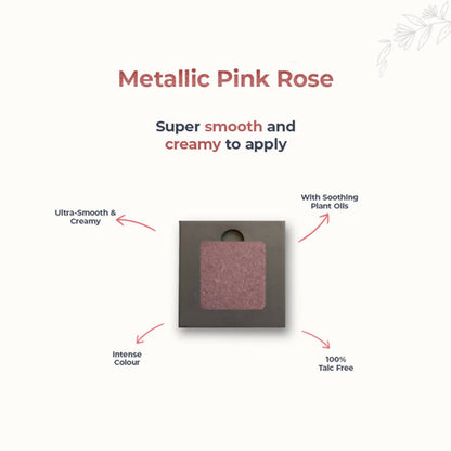 Disguise Satin Smooth Eyeshadow Squares - Metallic Pink Rose 208