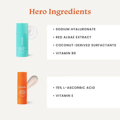 Foxtale CSMS (Cleanser, Serum, Moisturizer, Sunscreen) Flawless Skin Combo