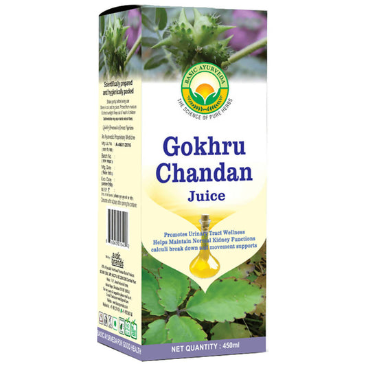 Buy Basic Ayurveda Gokhru Chandan Juice from DrMediCart, Ship from India to USA